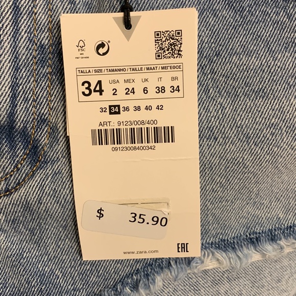 Zara jean shorts! - Picture 5 of 7
